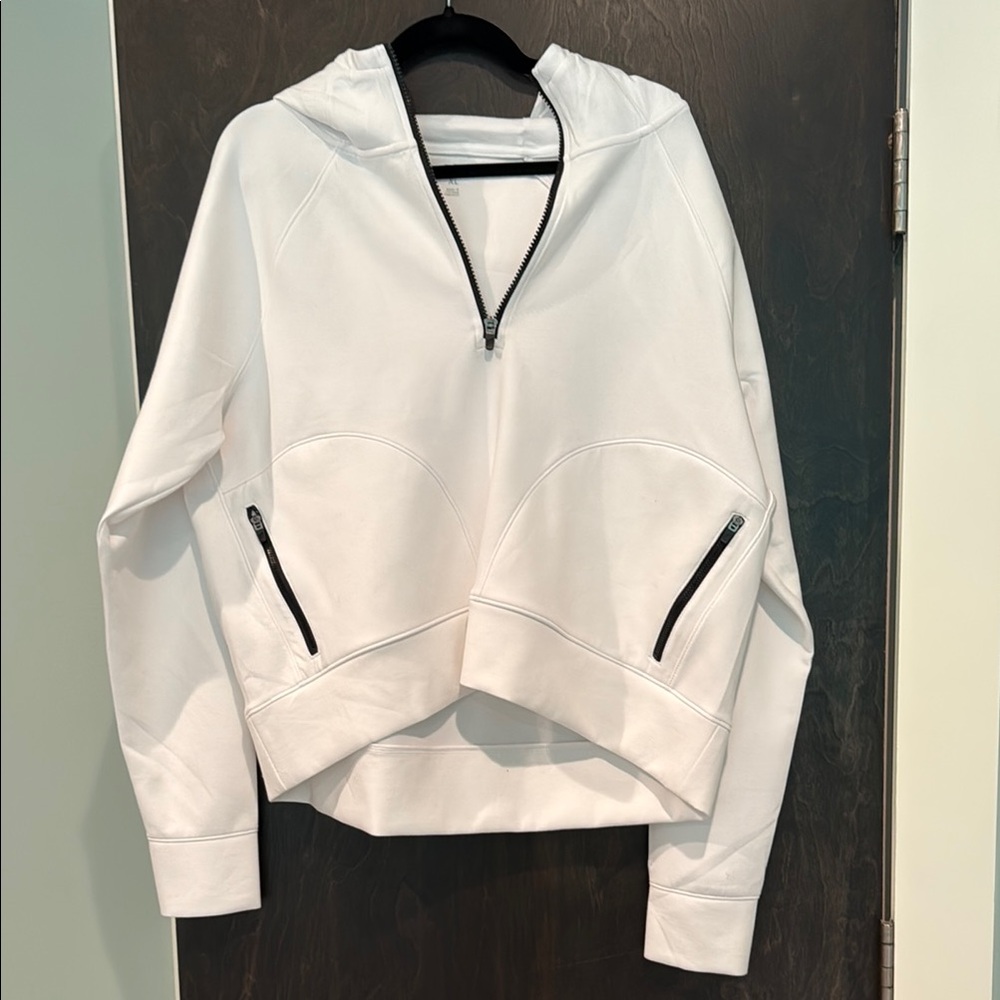 DSG White and Black Relaxed Sweatshirt